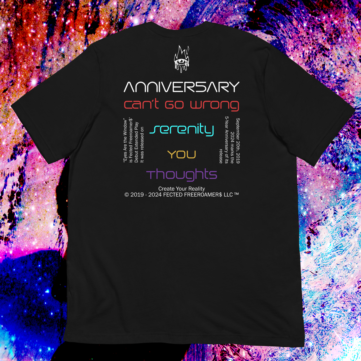 Eyes Are the Window Anniver5ary Tee - Black